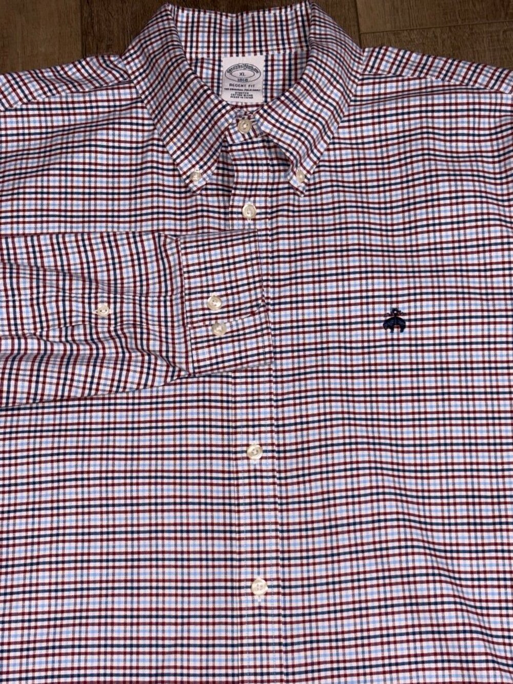 Brooks Brothers Regent Fit Button Up Shirt Men's XL Check